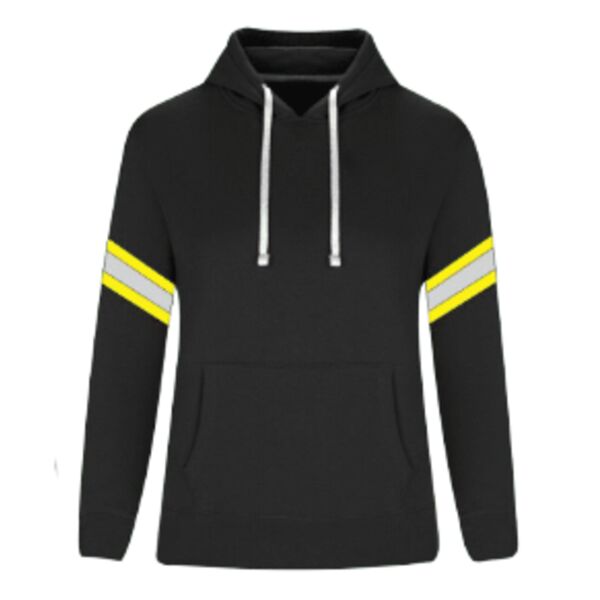 Safety Pullover Hoodie with Reflective Striping Woman's Thumbnail