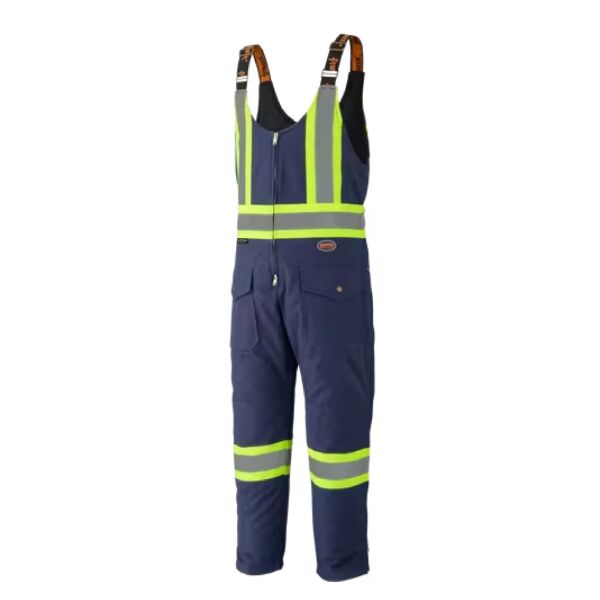 Hi-Vis Quilted Cotton Duck Safety Overalls Thumbnail